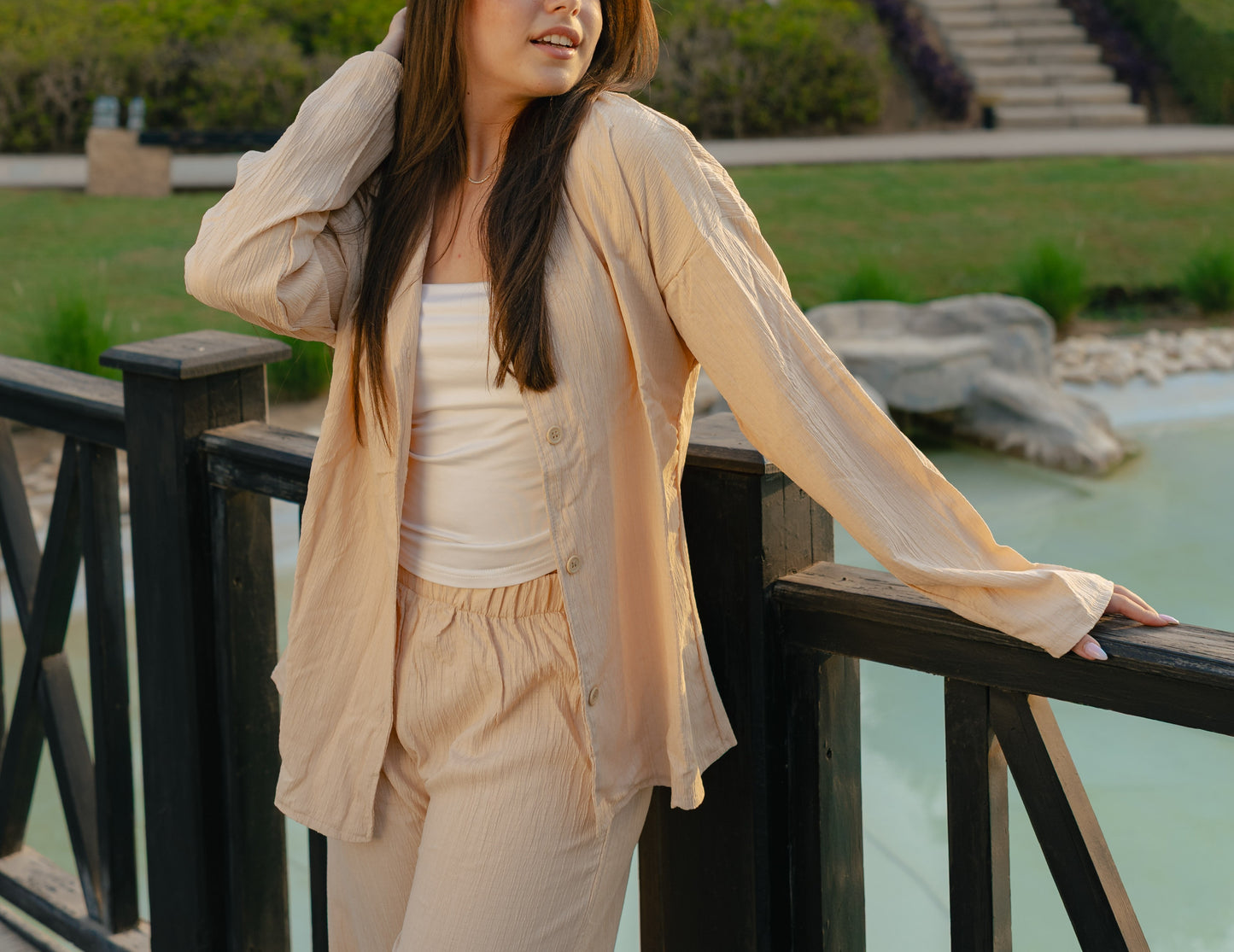 Full Beige Summer Set - Women